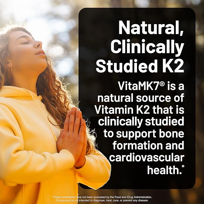 NatureWise Vegan Vitamin D3 + K2 - Organic D3 5000IU + Natural Vitamin K2 100mcg - Bone Support - High Absorption with Organic Cold-Pressed Olive Oil - Non-GMO