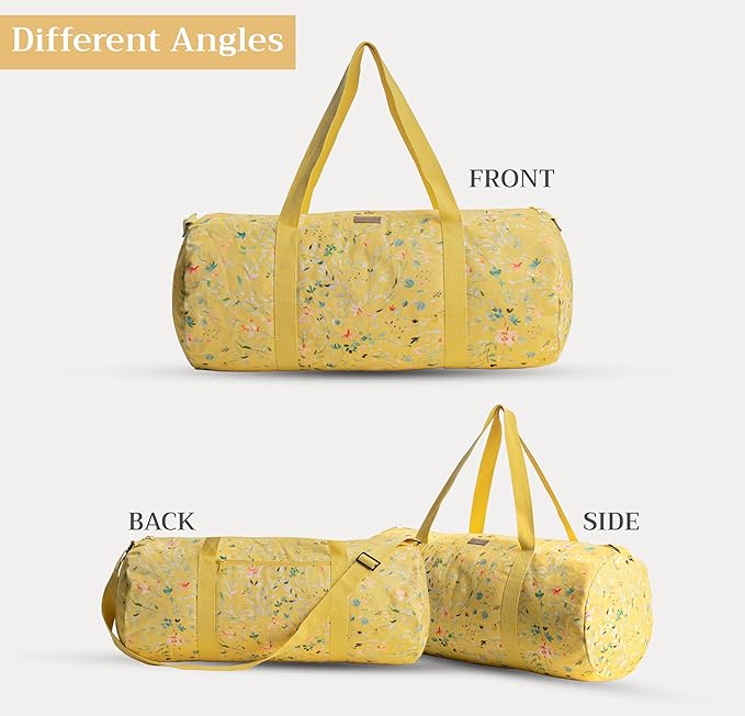 Maison d' Hermine Yoga Mat bag, Cylindrical bag for Woman&Men, yoga mat Bag &Adjustable shoulder straps Yoga Mat Carrier Bag with Drawstring Water Bottle Pocket and zipper pocket