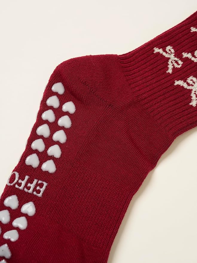 Shapes Studio Crew Half Calf Grip Socks, Cutest Fruits Pilates Socks, Ruffle socks, Non-Slip, Barre Yoga Fitness