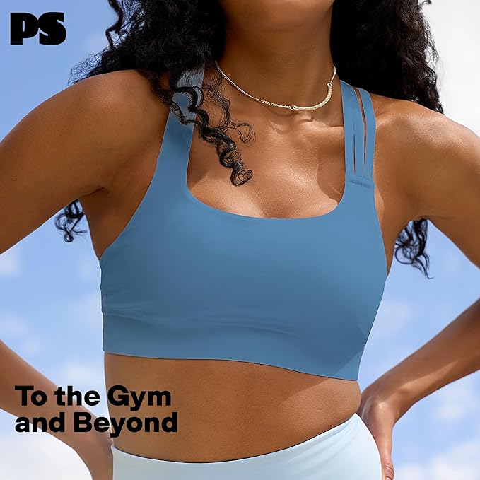 POPSUGAR 2 Piece Workout Sets for women, High Waist Leggings and Sports Bra Yoga Set Matching Gym Pilates Running Work Outfit
