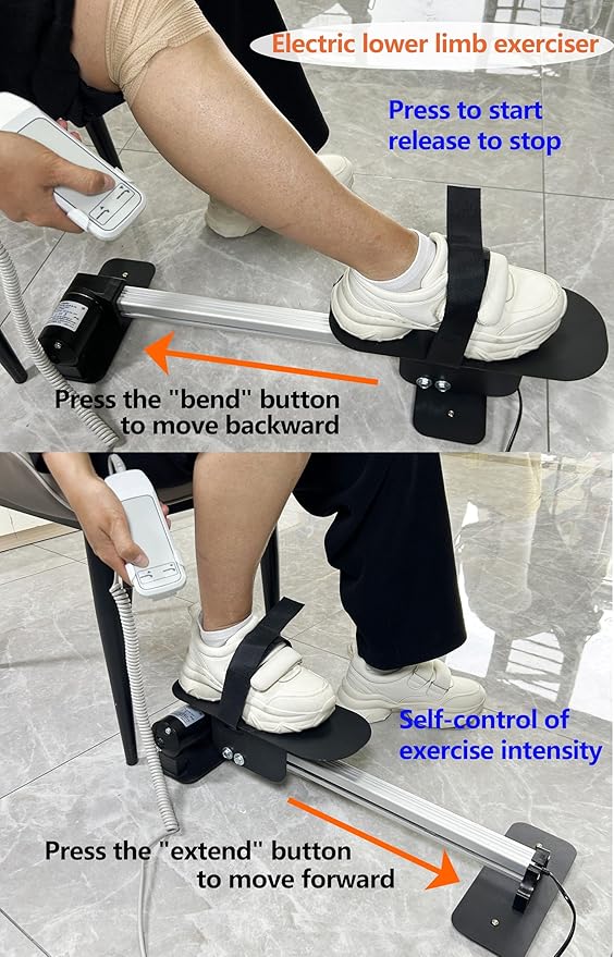 Electric Knee Glide for Knee Replacement Recovery Aids Kit Knee Therapy Exercise Strengthening Equipment for PCL ACL MCL Knee Surgery Before and After3