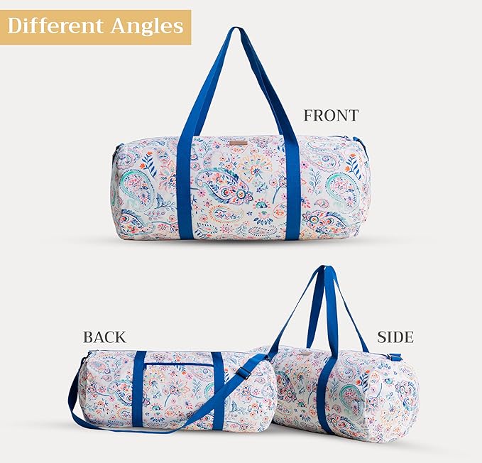 Maison d' Hermine Yoga Mat bag, Cylindrical bag for Woman&Men, yoga mat Bag &Adjustable shoulder straps Yoga Mat Carrier Bag with Drawstring Water Bottle Pocket and zipper pocket