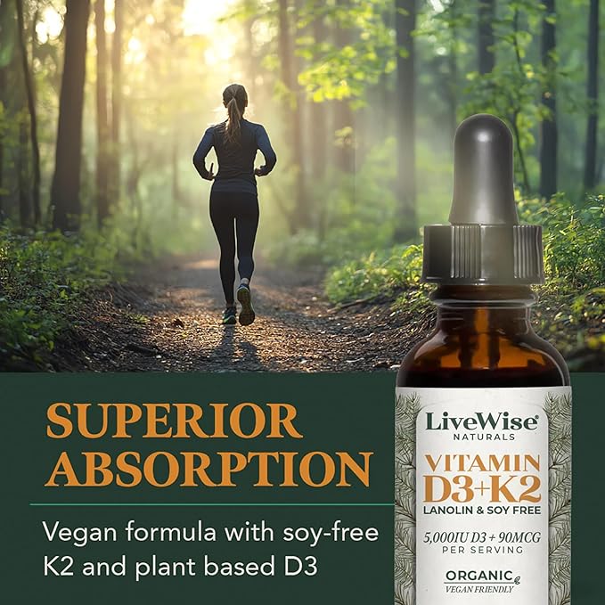 Vitamin D3+K2 Vegan Friendly 5,000 IU