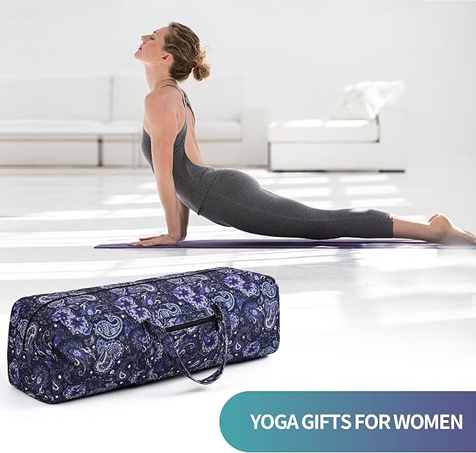 Boulder Bee | Yoga Mat Bag | Large Yoga Mat Carrier with Wet Pocket | Yoga Gifts | Gym Tote Bag for Women