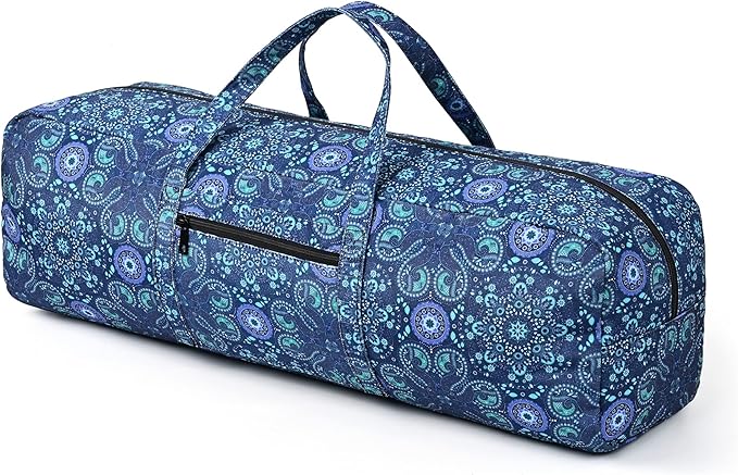 Boulder Bee | Yoga Mat Bag | Large Yoga Mat Carrier with Wet Pocket | Yoga Gifts | Gym Tote Bag for Women