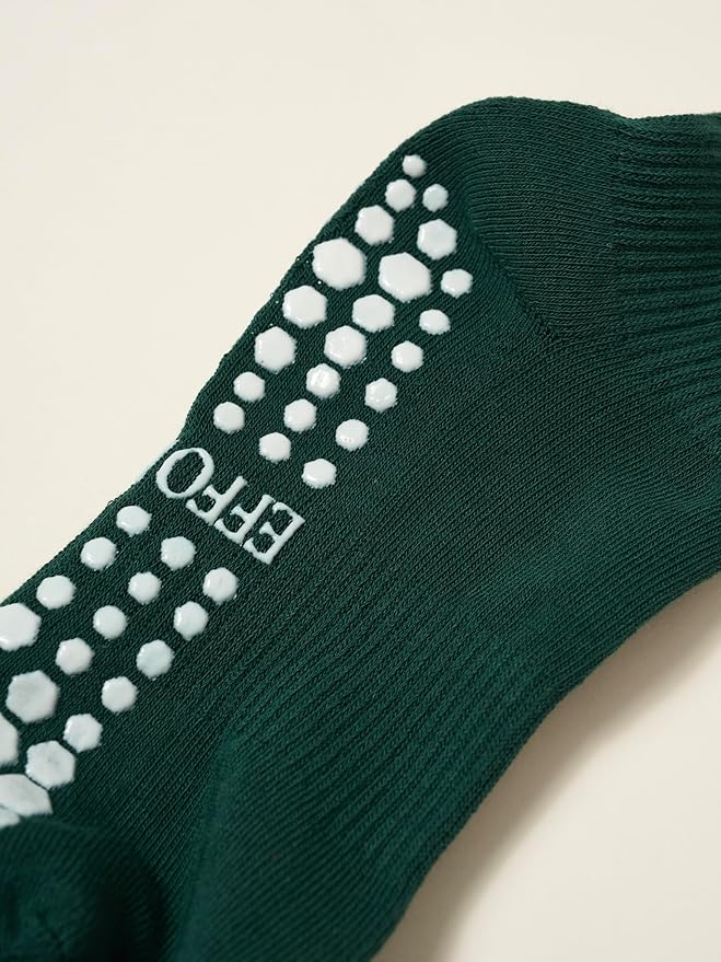 Shapes Studio Crew Half Calf Grip Socks, Cutest Fruits Pilates Socks, Ruffle socks, Non-Slip, Barre Yoga Fitness