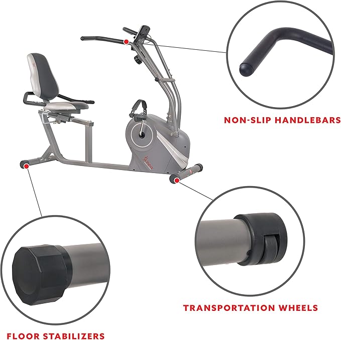 Sunny Health & Fitness Smart Elliptical Full-Body Cross Training Machine w/Extended Stride, Cardio Exercise Trainer for Home, Free SunnyFit App Bluetooth Connection, Optional 12" or 16" Stride Length