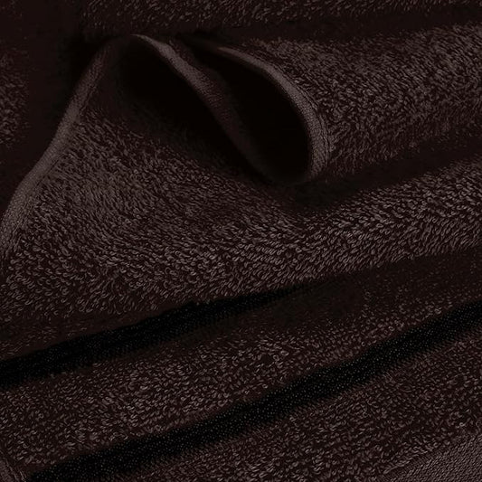 MyOwn Cotton 2 Pack Oversized Bath Sheet 35 x 70, Large Bath Sheet, Ultra Absorbent, Compact, Eco-Friendly and 100% Recyclable, Quick Drying and Lightweight Towel - Chocolate Brown