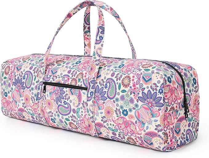 Boulder Bee | Yoga Mat Bag | Large Yoga Mat Carrier with Wet Pocket | Yoga Gifts | Gym Tote Bag for Women