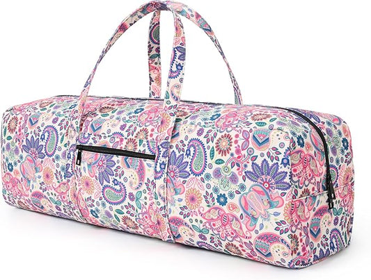 Boulder Bee | Yoga Mat Bag | Large Yoga Mat Carrier with Wet Pocket | Yoga Gifts | Gym Tote Bag for Women