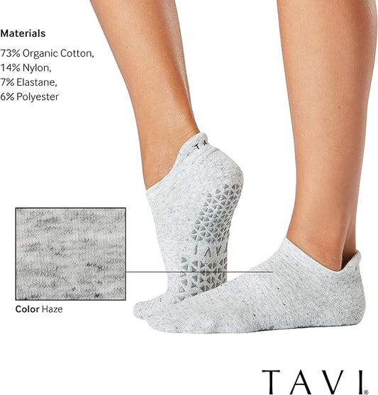 TAVI Women’s Savvy Grip Socks - Pilates for Women, Slipper, Yoga, and Ballet, Barre