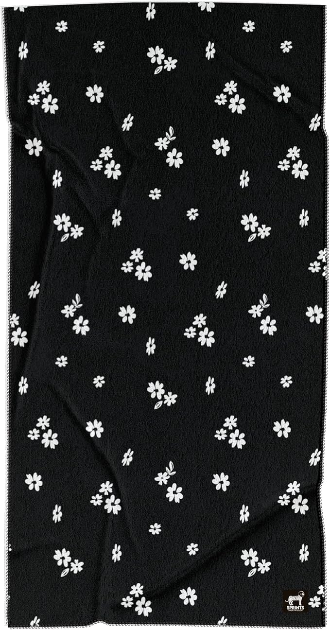 Sprints Athletic Running Towel, Full-Sized, Car Seat Cover - Performance Microfiber (Florid Declamation)