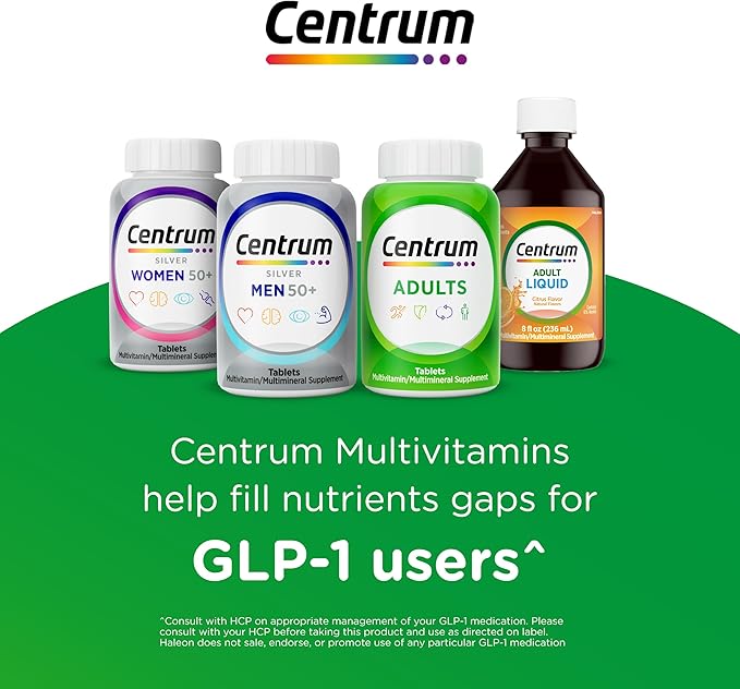 Centrum Minis Silver Women's Multivitamin for Women 50 Plus, Multimineral Supplement with Vitamin D3, B Vitamins, Non-GMO Ingredients, Supports Memory and Cognition in Older Adults - 280 Ct