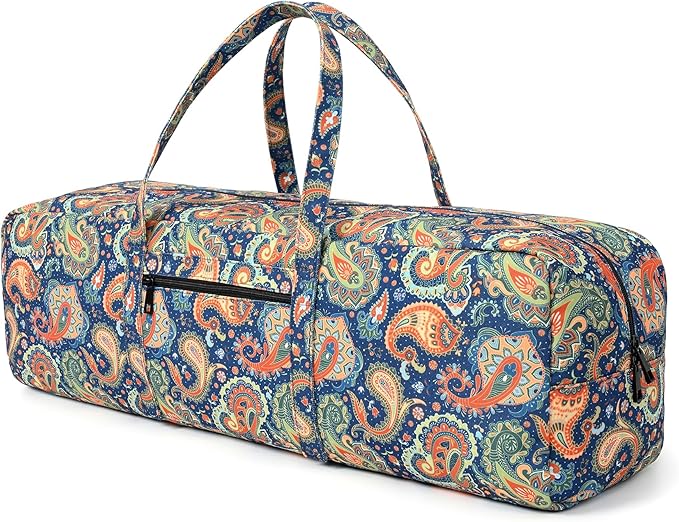 Boulder Bee | Yoga Mat Bag | Large Yoga Mat Carrier with Wet Pocket | Yoga Gifts | Gym Tote Bag for Women