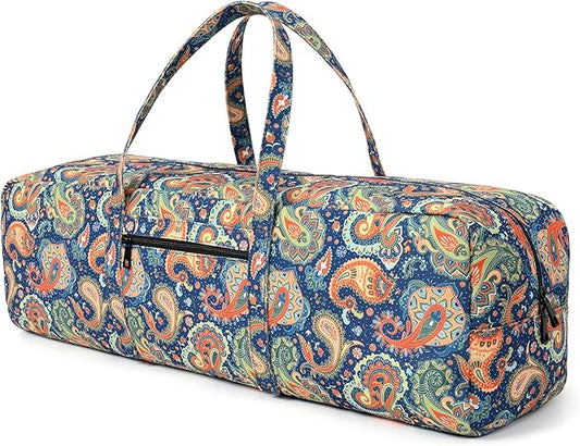 Boulder Bee | Yoga Mat Bag | Large Yoga Mat Carrier with Wet Pocket | Yoga Gifts | Gym Tote Bag for Women