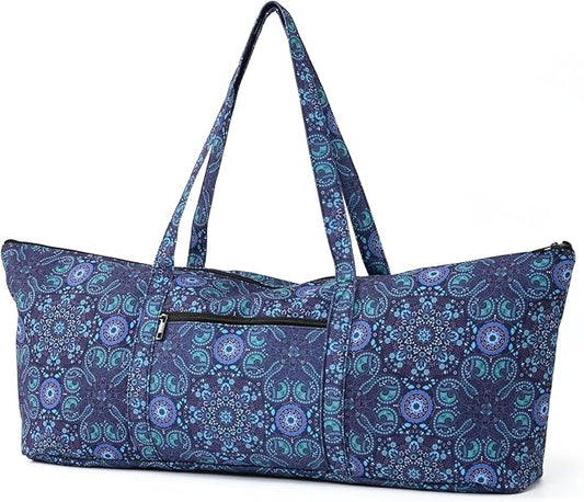 Boulder Bee | Yoga Mat Bag | Large Yoga Mat Carrier with Wet Pocket | Yoga Gifts | Gym Tote Bag for Women