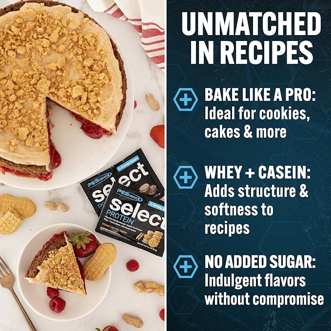 PEScience Select Protein Powder, Whey and Casein Blend, Clean Protein Powder for Women and Men, Low Calorie, Low Carb, Keto Friendly, Gluten Free - Pumpkin Pie, 27 Servings