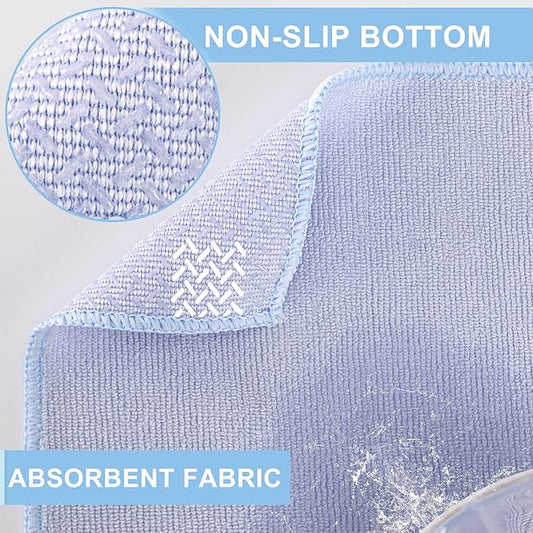 Hot Yoga Towel, 2 Pack Yoga Mat Towel Yoga Towels for Hot Yoga Non Slip with Grip Dots Sweat Absorbent Microfiber Pilates Towel for Bikram Exercise and Fitness