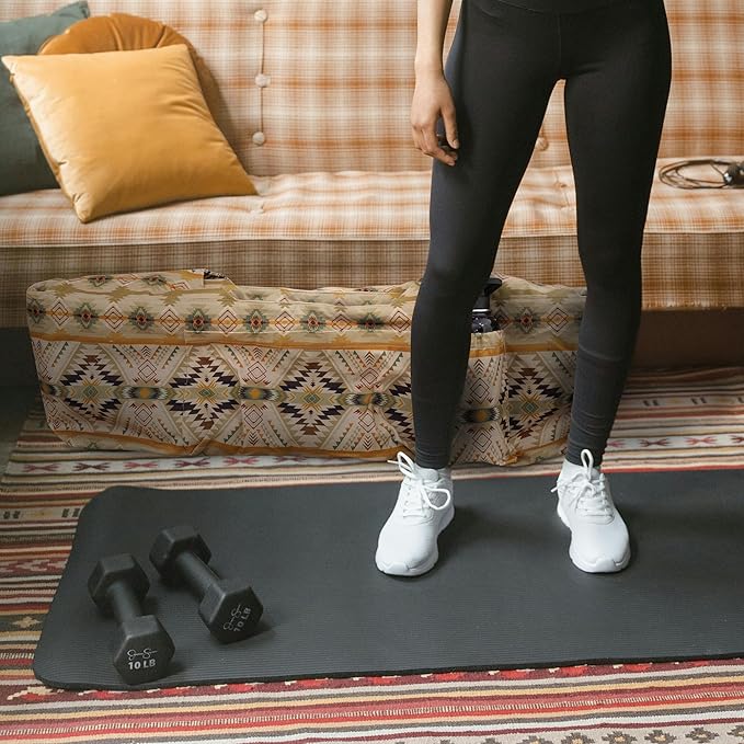 Large Yoga Mat Bag Yoga Bags and Carriers Fits All You Stuff Yoga Tote Bag with Yoga Mat Strap, Elastic Pockets and Zipper Pockets