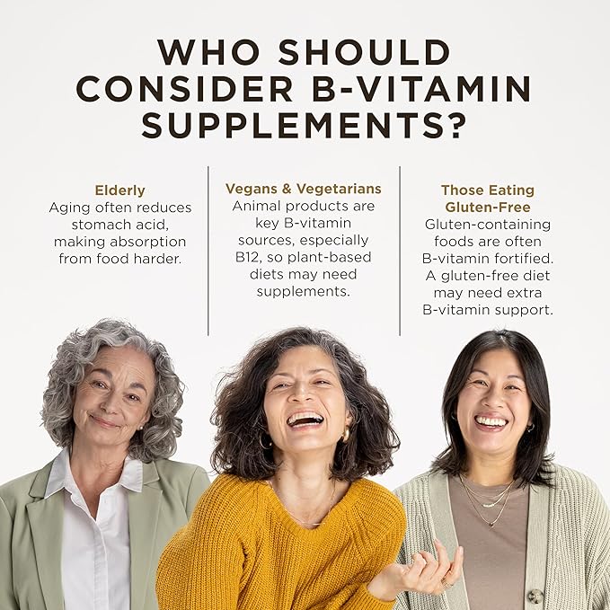 Solgar B-Complex "100", 250 Vegetable Capsules - Nervous System Support - Supports Energy Metabolism - Non-GMO, Vegan, Gluten Free, Dairy Free, Kosher - 250 Servings