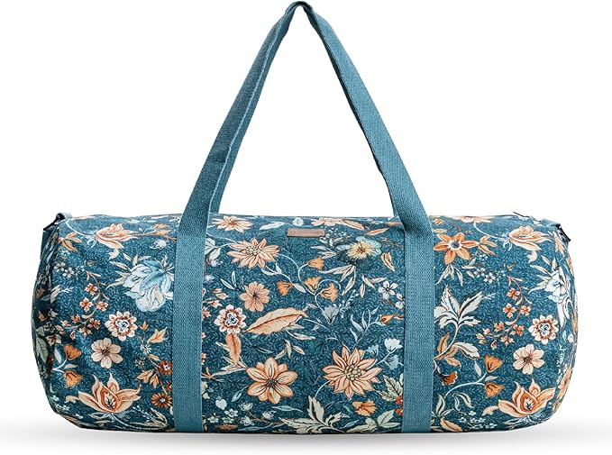 Maison d' Hermine Yoga Mat bag, Cylindrical bag for Woman&Men, yoga mat Bag &Adjustable shoulder straps Yoga Mat Carrier Bag with Drawstring Water Bottle Pocket and zipper pocket