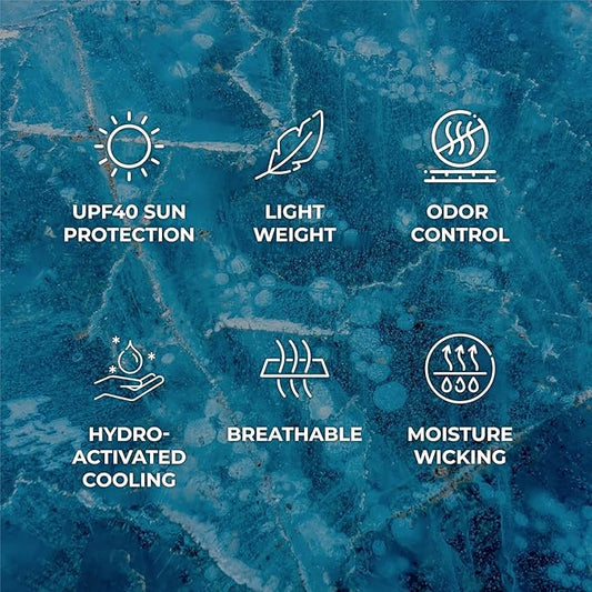 SHAKEitCOOL Original Cooling Towel – Soft, Lightweight, Heat Relief – Perfect for Biking, Running, Yoga, Gym, Gardening – Volleyball