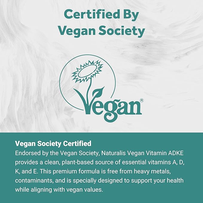 Vegan Vitamin ADK with 50mg Tocotrienol and CoQ-10 | Nano-Emulsified in EVOO for Better Absoprtion | Non-GMO, Soy Free and Vegan Society Certified | 60 Veggie Softgels (Carrageenan Free)
