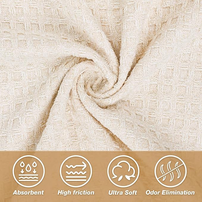 2 Pack Hot Yoga Towel, Yoga Mat Towels Non Slip for Hot Yoga with Strap, Microfiber Yoga Accessories, Soft Absorbent Quick Dry, Pilates Exercise Fitness 24" X 72"Beige
