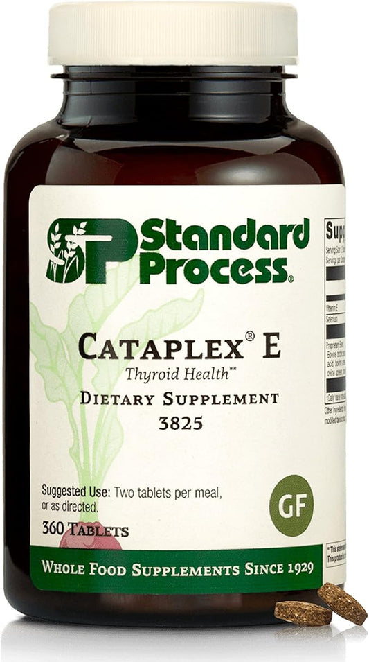 Standard Process Cataplex E Thyroid Health Dietary Supplement - Gluten-Free, Non-Dairy & Non-Soy - Endocrine Gland Health Support - 360 Tablets