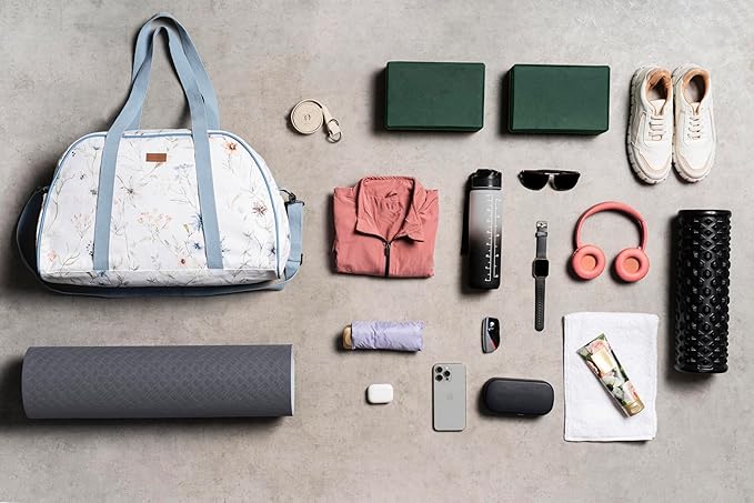 Maison d' Hermine Yoga Mat bag, Cylindrical bag for Woman&Men, yoga mat Bag &Adjustable shoulder straps Yoga Mat Carrier Bag with Drawstring Water Bottle Pocket and zipper pocket