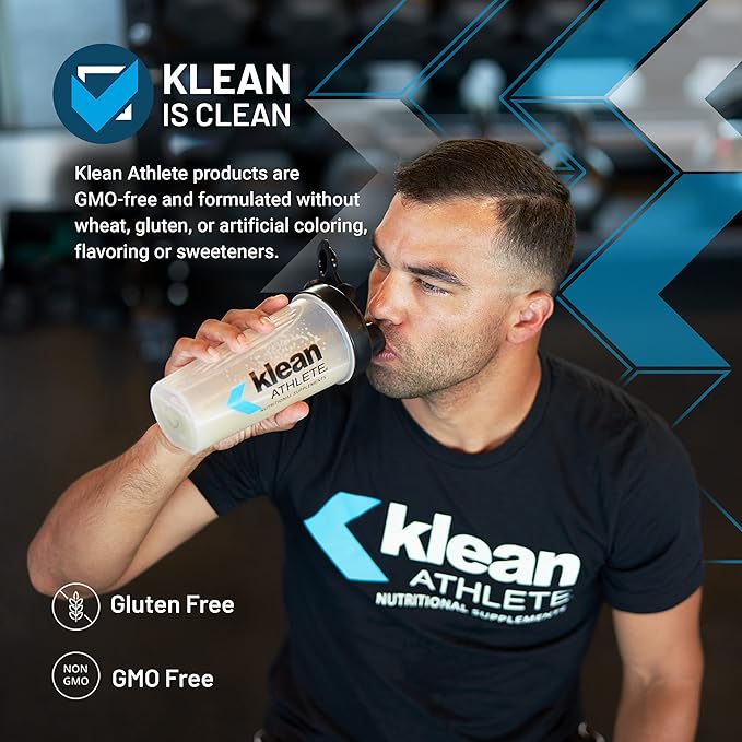 Klean Athlete | Klean Casein Protein | Designed to Help with Recovery and Reduce Muscle Breakdown.* | NSF Certified for Sport | 21.6 Ounces | Natural Vanilla Custard Flavor