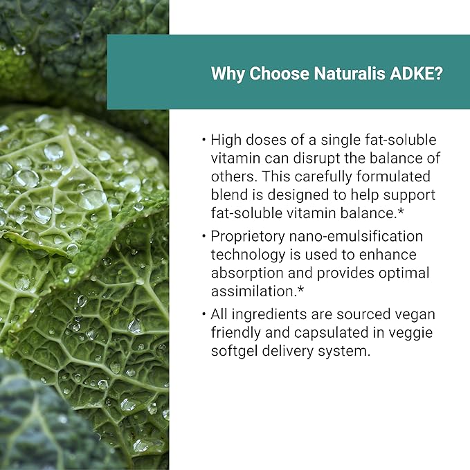 Vegan Vitamin ADK with 50mg Tocotrienol and CoQ-10 | Nano-Emulsified in EVOO for Better Absoprtion | Non-GMO, Soy Free and Vegan Society Certified | 180 Veggie Softgels (Carrageenan Free)