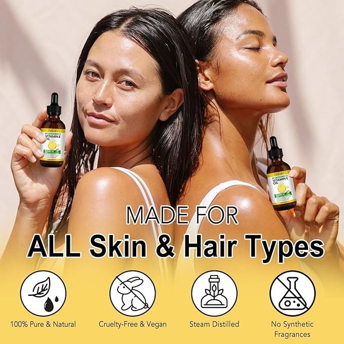 Vitamin E Oil | 75,000 IU | Natural Antioxidant | Moisturizing and Firming Skin | for Dryness, Wrinkles, Scars & Stretch Marks | for Face & Body