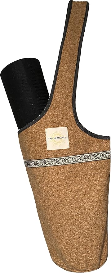 Cork Yoga bag; yoga bags and carriers for women; yoga accessories for women; gym bag for women with yoga mat holder; yoga strap for mat; bag for yoga mat; yoga matts for women; yoga mat women
