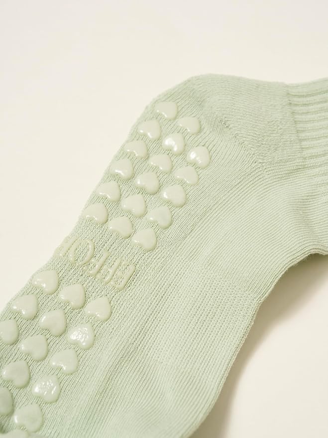Shapes Studio Crew Half Calf Grip Socks, Cutest Fruits Pilates Socks, Ruffle socks, Non-Slip, Barre Yoga Fitness