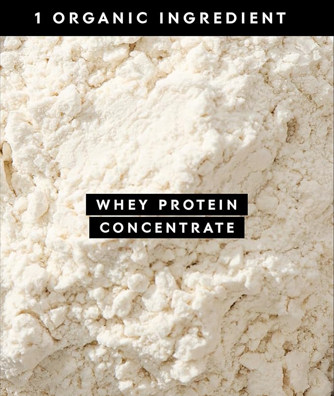 Truvani Organic Whey Protein Powder | Unflavored | 20g Grass Fed Whey Protein | 20 Servings | USDA Organic & Non-GMO | Gluten Free | No Gums, No Soy, No Stevia, No Added Sugars