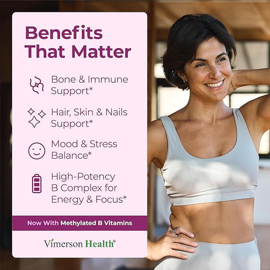 Multivitamin for Women – Methylated Womens Multivitamins & Multiminerals Capsules with Vitamin B12, A, D, C, Zinc, Magnesium & More for Complete Daily Support – Trusted Bioavailable Vitamins for Women