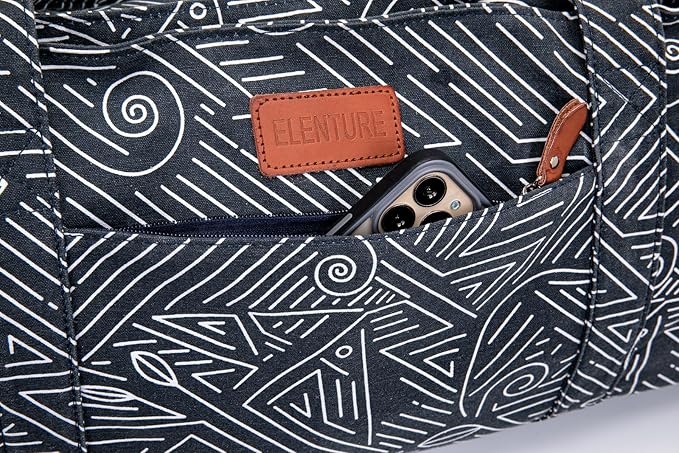 Large Yoga Mat Bag for Women Men, Travel Gym Bag for Pilates Office Beach Workout, Yoga Mat Tote Carrier with Mat Strap for 1/4" 1/2" Thick Exercise Yoga Mat