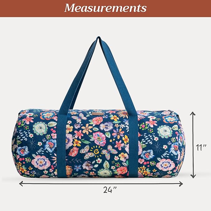 Maison d' Hermine Yoga Mat bag, Cylindrical bag for Woman&Men, yoga mat Bag &Adjustable shoulder straps Yoga Mat Carrier Bag with Drawstring Water Bottle Pocket and zipper pocket