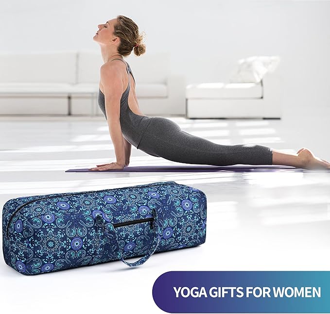 Boulder Bee | Yoga Mat Bag | Large Yoga Mat Carrier with Wet Pocket | Yoga Gifts | Gym Tote Bag for Women