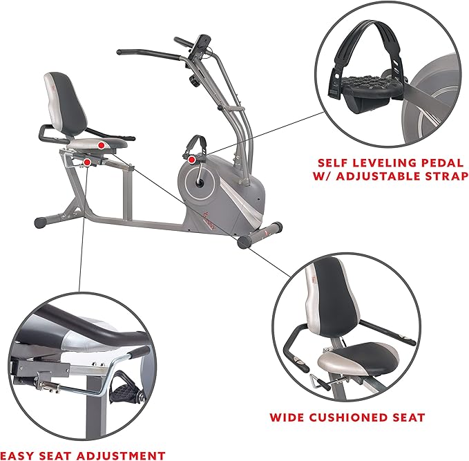 Sunny Health & Fitness Smart Elliptical Full-Body Cross Training Machine w/Extended Stride, Cardio Exercise Trainer for Home, Free SunnyFit App Bluetooth Connection, Optional 12" or 16" Stride Length