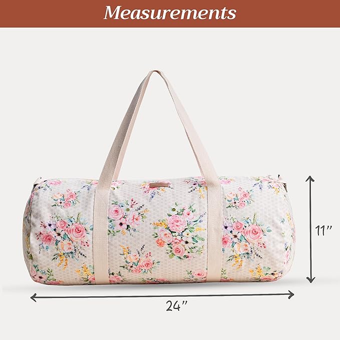 Maison d' Hermine Yoga Mat bag, Cylindrical bag for Woman&Men, yoga mat Bag &Adjustable shoulder straps Yoga Mat Carrier Bag with Drawstring Water Bottle Pocket and zipper pocket