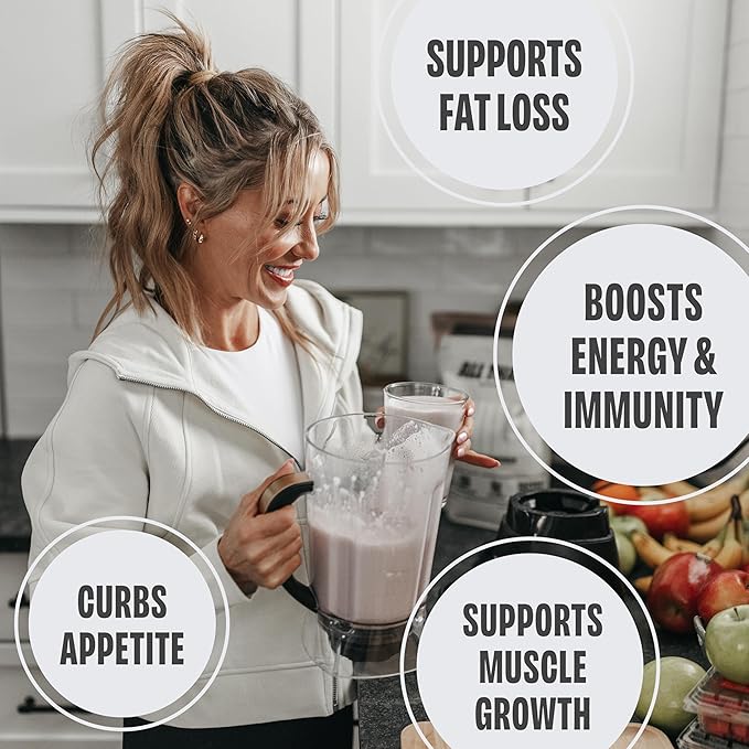 Vanilla Protein Powder, 30G of Whey Protein, Low Calorie & Fast-Absorbing, 0 Sugar, Soy-Free & Gluten-Free Protein Powder, 30 Servings