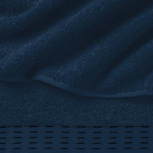 Ultra Soft 6 Pack Cotton Towel Set, Contains 2 Bath Towels 28x55 inch, 2 Hand Towels 16x24 inch & 2 Wash Coths 12x12 inch, Ideal Everyday use, Compact & Lightweight - Mineral Blue