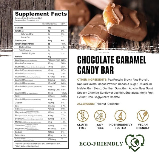 Ambrosia Planta - Premium Plant-Based Protein | Vegan & Keto Friendly | Candy Bar