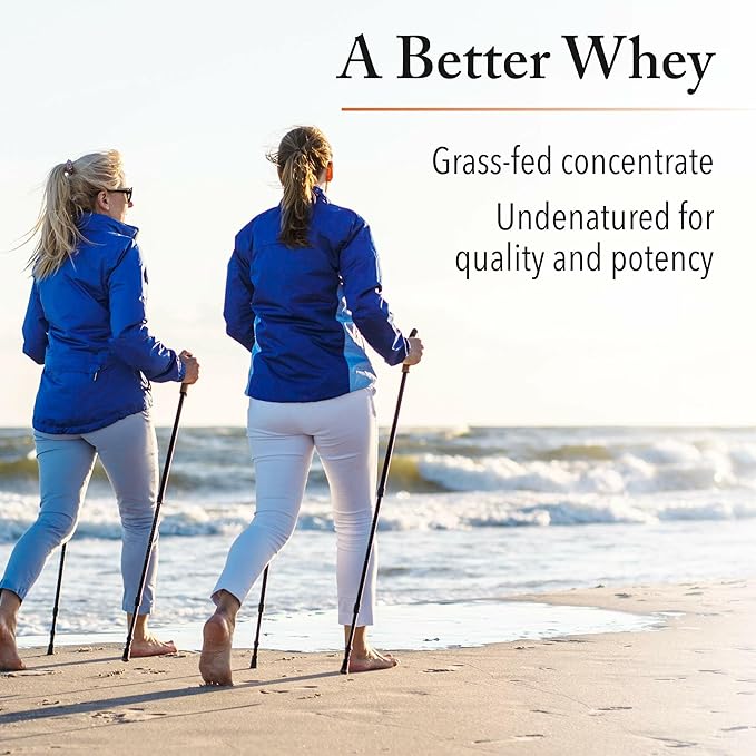 Whey Factors by Natural Factors, Grass Fed Whey Protein Concentrate, Aids Muscle Development and Immune Health, Unflavored, 2 lb