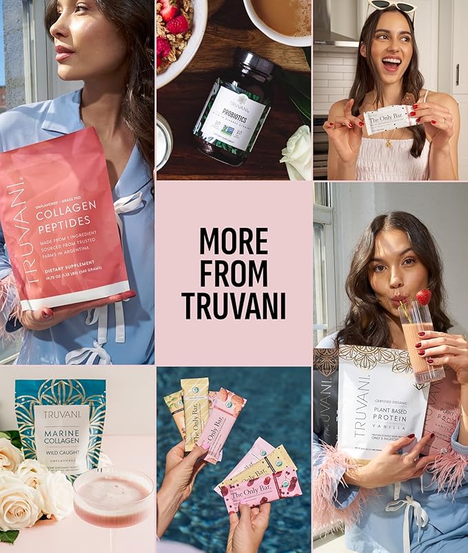 Truvani Organic Whey Protein Powder | Strawberry | 20g Grass Fed Whey Protein | 20 Servings | USDA Organic & Non-GMO | Gluten Free | No Gums, No Soy, No Stevia, No Added Sugars