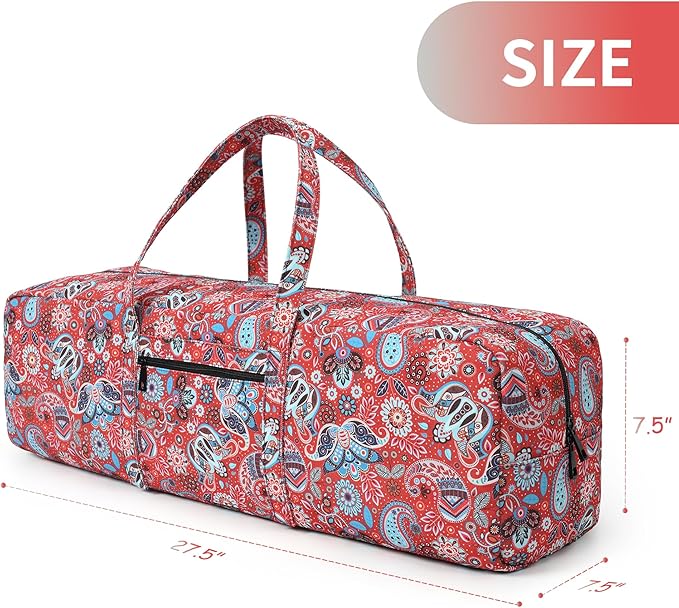 Boulder Bee | Yoga Mat Bag | Large Yoga Mat Carrier with Wet Pocket | Yoga Gifts | Gym Tote Bag for Women