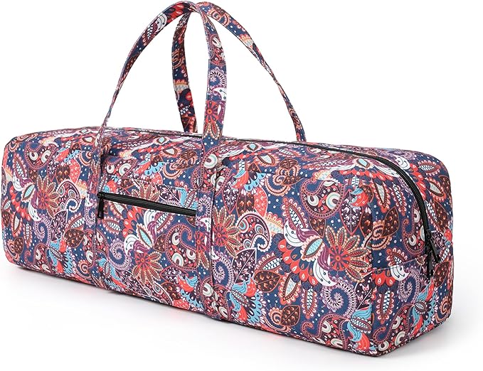 Boulder Bee | Yoga Mat Bag | Large Yoga Mat Carrier with Wet Pocket | Yoga Gifts | Gym Tote Bag for Women
