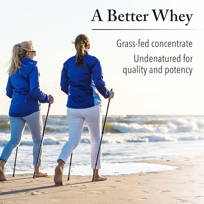 Natural Factors Whey Factors, Grass Fed Whey Protein Concentrate, Aids Muscle Development and Immune Health, Double Chocolate, 12 Oz